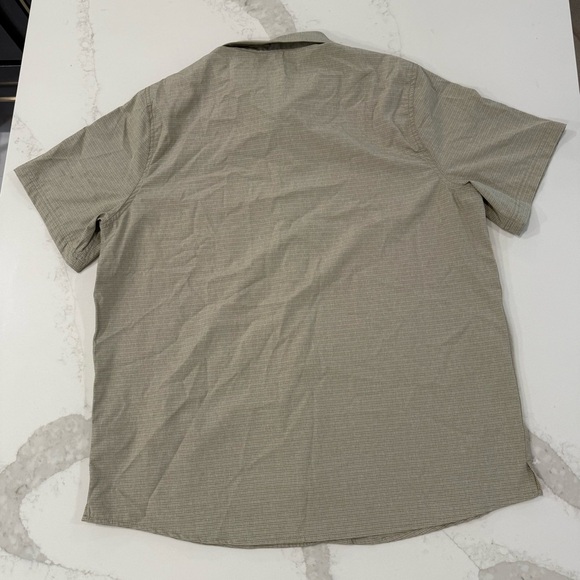 Avalanche Casual Short Sleeve Button Up Mens XL Beige Outdoors Gorpcore Hiking - Picture 5 of 5